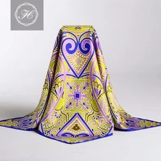Квітковий шовковий шарф